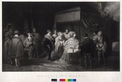 König Franz I. von Frankreich als Gefangener in Madrid von Alfred Johannot
