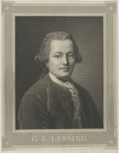 Porträt von Gotthold Ephraim Lessing 1729-1781, um 1840 von Alfred Kraufse