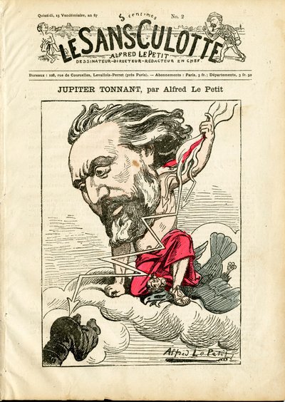 Cover von „The Sans-Panties“, Nummer 2, Satirisch in Farben von Alfred Le Petit