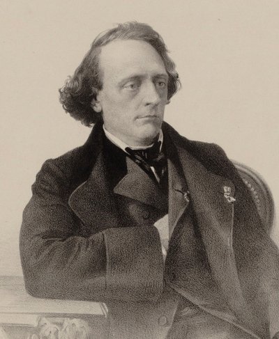 Porträt des Pianisten und Komponisten Henry Litolff, 1818-1891 von Alfred Lemoine