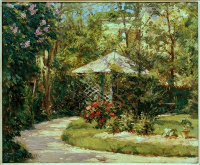 Garten mit Pavillon von Alfred Nathaniel Oppenheim