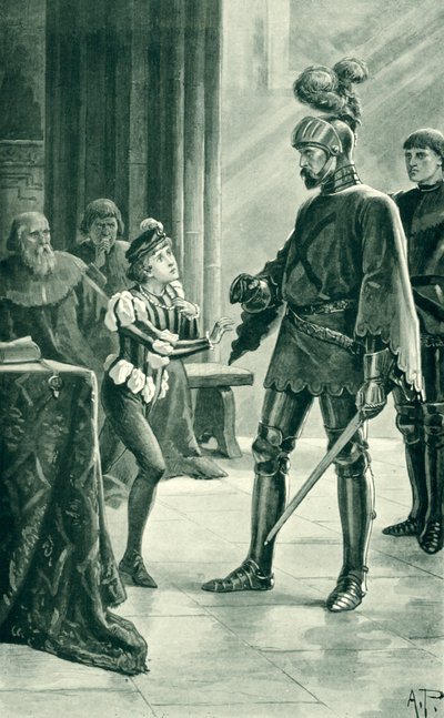 Admiral Sir Andrew Wood und James IV, Illustration aus 