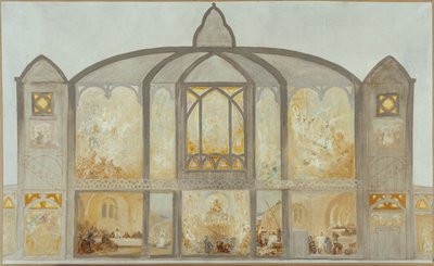 Skizze für die Kirche Saint-Jean de Montmartre, ca. 1900 von Alfred Plauzeau