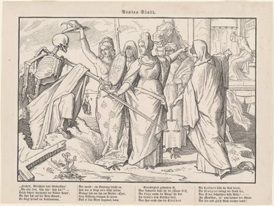 Auch ein Totentanz I von Alfred Rethel