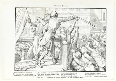Auch ein Totentanz, Platte IV von Alfred Rethel