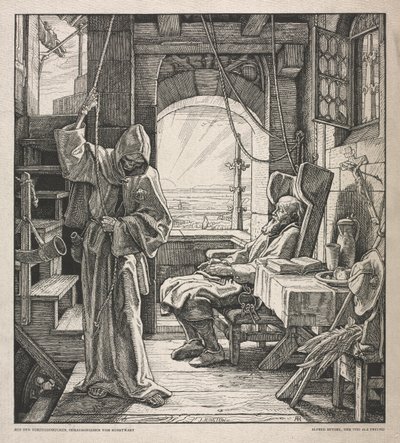 Totentanz: Der Tod als Freund, 1850 von Alfred Rethel