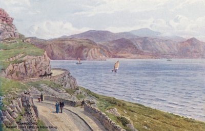 Llandudno, Marine Drive & Walisische Berge von Alfred Robert Quinton