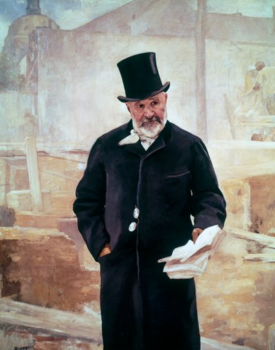 Porträt von Jean-Charles Adolphe Alphand, französischer Ingenieur von Alfred Roll