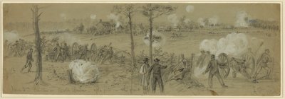 Position am 2. Juni bei Cold Harbor-Schützengräben vorne von Alfred Rudolph Waud