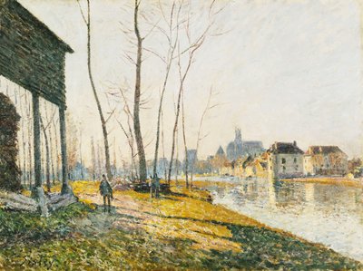 Ein Februarmorgen in Moret-sur-Loing, 1881 von Alfred Sisley