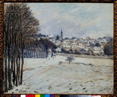 Der Schnee in Marly von Alfred Sisley