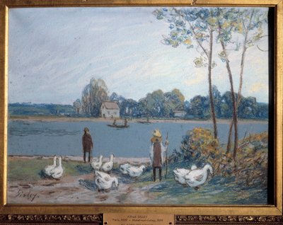 Am Ufer des Loing. Gemälde von Alfred Sisley (1839 - 1899) von Alfred Sisley