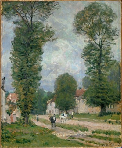 Straße nach Versailles von Alfred Sisley