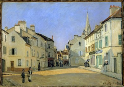 Rue de la Chaussee in Argenteuil oder Platz in Argenteuil von Alfred Sisley