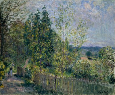 Der Weg im Wald von Alfred Sisley