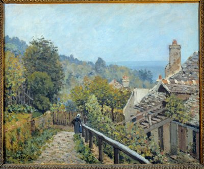 Ansicht von Louveciennes, Weg der Mittelhöhe genannt Höhen von Marly von Alfred Sisley