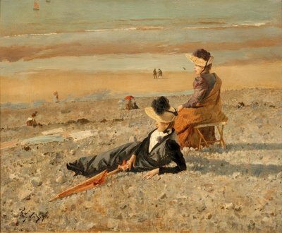 A. Stevens, Ein schöner Tag in Le Tréport von Alfred Emile Stevens