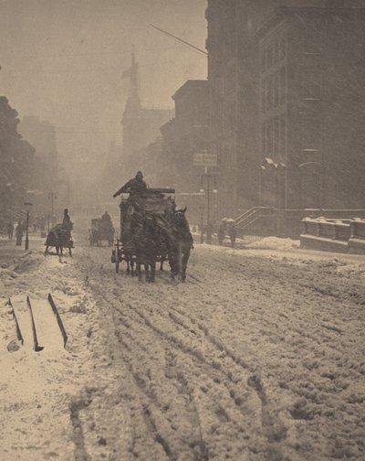 Winter, Fifth Avenue von Alfred Stieglitz
