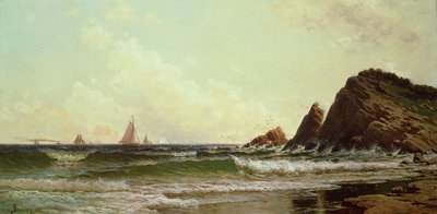 Klippen am Cape Elizabeth, Portland Harbour, Maine, 1882 von Alfred Thompson Bricher
