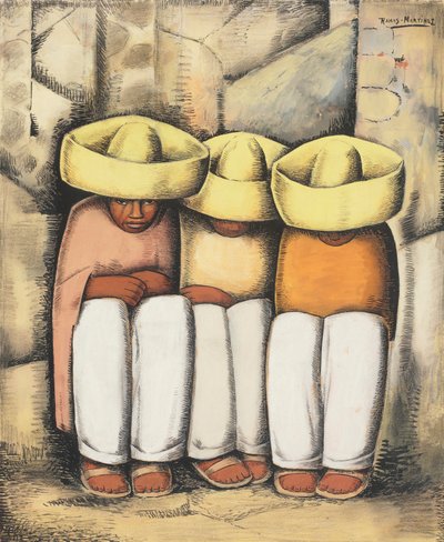 Ruhende Indianer, ca. 1935 von Alfredo Ramos Martinez