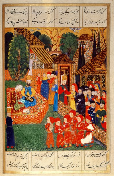 Ein Janitscharenoffizier rekrutiert Devsirme für Sultan Suleyman I., aus dem 