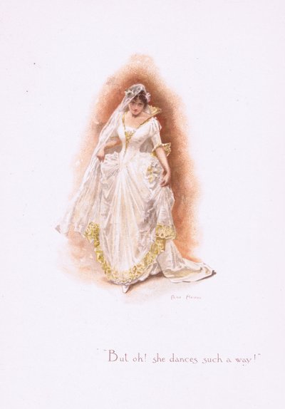 Aber oh, sie tanzt so!, aus Some Old Love Songs, veröffentlicht von Hildesheimer & Faulkner, 1892 von Alice Havers