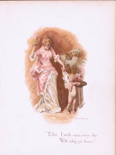 Ich werde dich jeden Tag mit Rosen peitschen, aus Some Old Love Songs, veröffentlicht von Hildesheimer & Faulkner, 1892 von Alice Havers