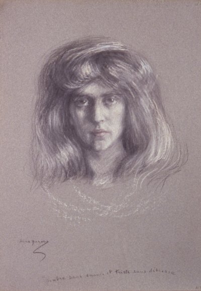 Natalie mit fließendem Haar von Alice Pike Barney
