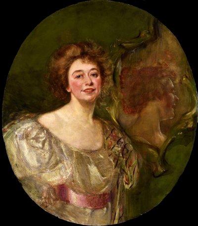 Selbstporträt im Spiegel reflektiert, 1896 von Alice Pike Barney