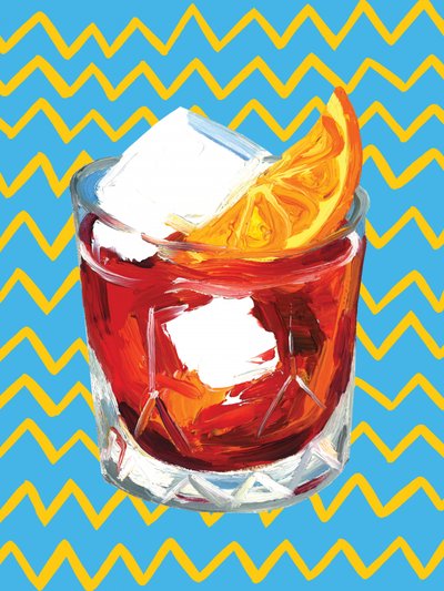 Negroni Blau von Alice Straker