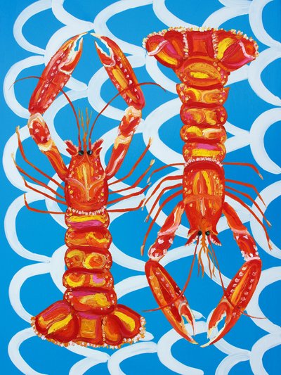 Verspielte Ozeanhummer von Alice Straker