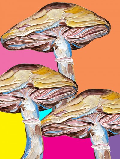 Psychedelische Pilz-Pop-Art von Alice Straker