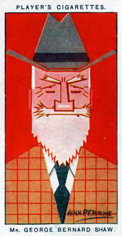 George Bernard Shaw, irischer Dramatiker, 1926 von Alick P. F. Ritchie