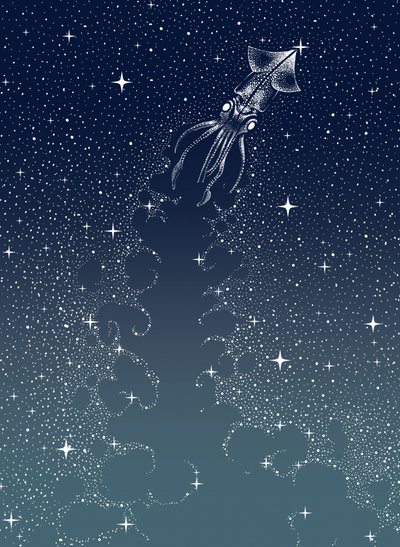 Himmlischer Tintenfischaufstieg von Alirıza ÇAKIR