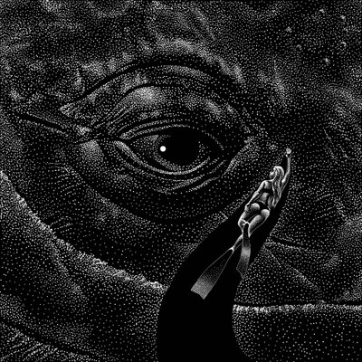 Taucher und riesiges Auge von Alirıza ÇAKIR