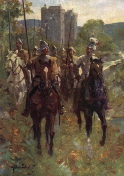 Grenzräuber auf einem Viehraubzug von Allan (after) Stewart