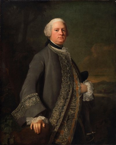Porträt von Sir John Tyrell, Baronet von Allan Ramsay