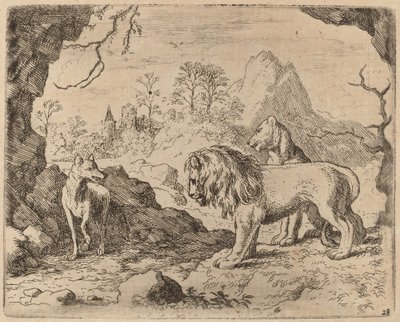 Reineke verspricht, den versteckten Schatz zu enthüllen, wahrscheinlich ca. 1645-1656 von Allart van Everdingen