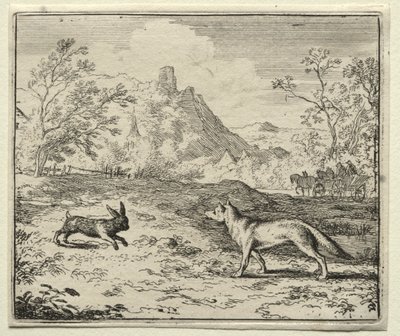 Reineke Fuchs: Reineke und der Hase von Allart van Everdingen