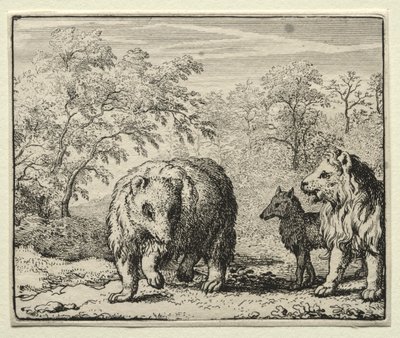 Reineke Fuchs: Die Befreiung des Wolfs und des Bären von Allart van Everdingen