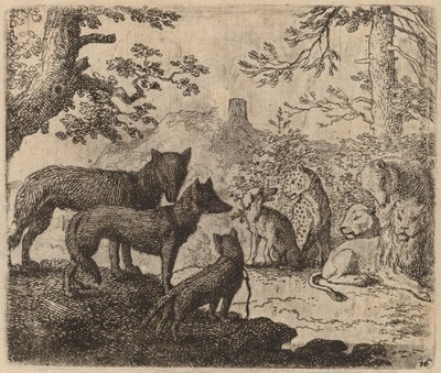 Reinekes Verwandte bitten für ihn, wahrscheinlich ca. 1645-1656 von Allart van Everdingen