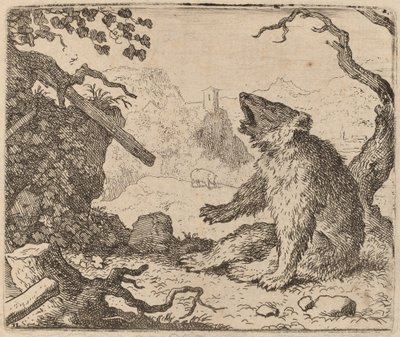 Der Bär als Bote, wahrscheinlich um 1645-1656 von Allart van Everdingen