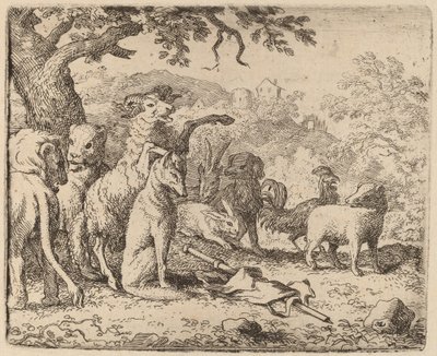 Der Widder segnet Reynard, wahrscheinlich ca. 1645-1656 von Allart van Everdingen