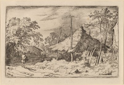 Rad unter der Heuscheune, wahrscheinlich um 1645-1656 von Allart van Everdingen