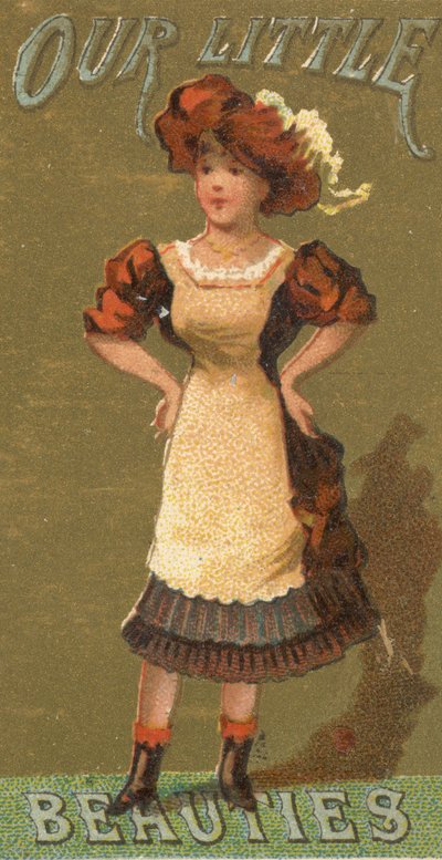 Aus der Serie Mädchen und Kinder N58 zur Förderung von Our Little Beauties Zigaretten für Alle, 1887 von Allen and Ginter