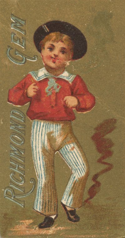 Aus der Serie Mädchen und Kinder N65 zur Förderung von Richmond Gem Zigaretten für Allen &..., ca. 1886 von Allen and Ginter