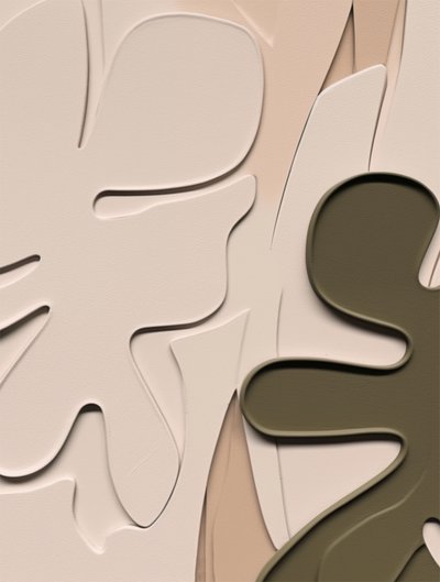 Abstrakte organische Blätter von Alma