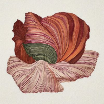 Bunte organische Blüte von Alma