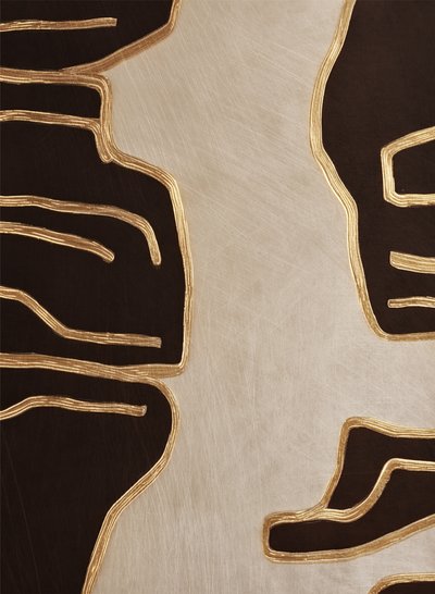 Elegante goldene Konturen von Alma