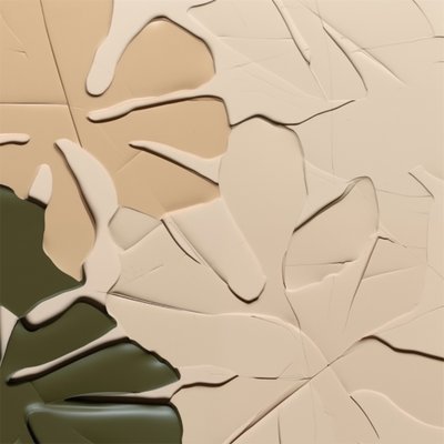 Fließende Formen sanft texturiert von Alma